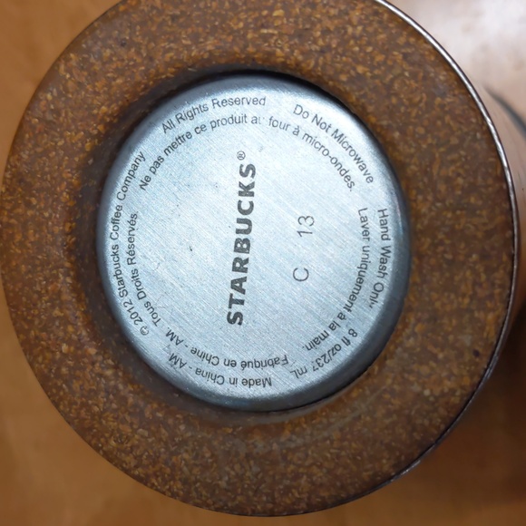 Starbucks Silver and copper travel mug - Picture 3 of 4